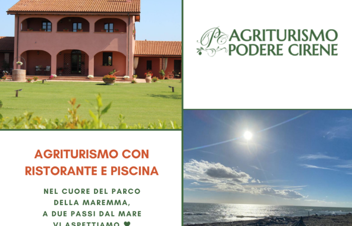 Agriturismo Marina di Alberese, ristorante e piscina podere Cirene