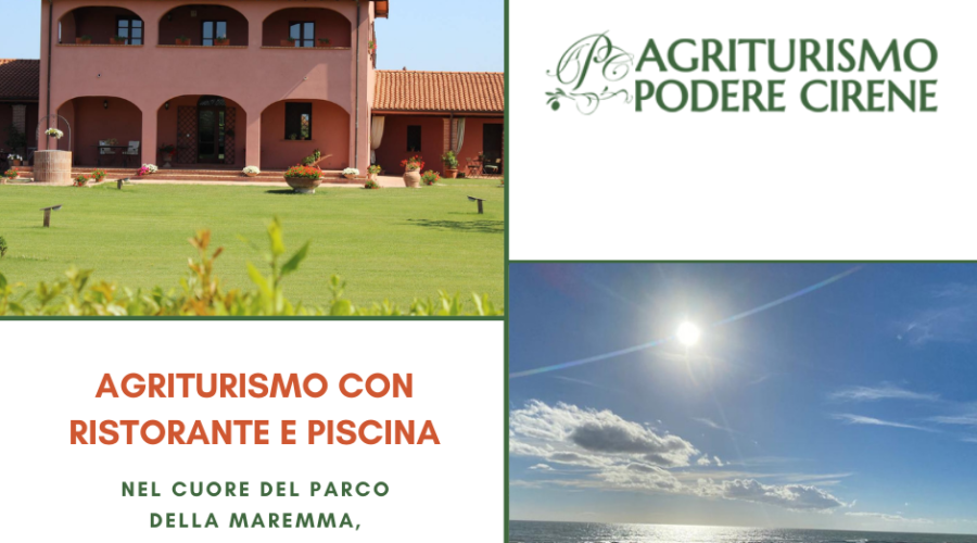Agriturismo Marina di Alberese, ristorante e piscina podere Cirene
